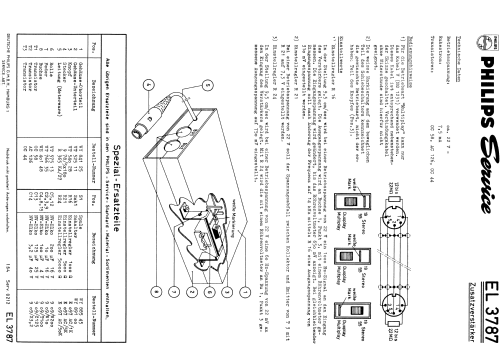 Zusatzverstärker EL3787; Philips Radios - (ID = 2040852) Ampl/Mixer