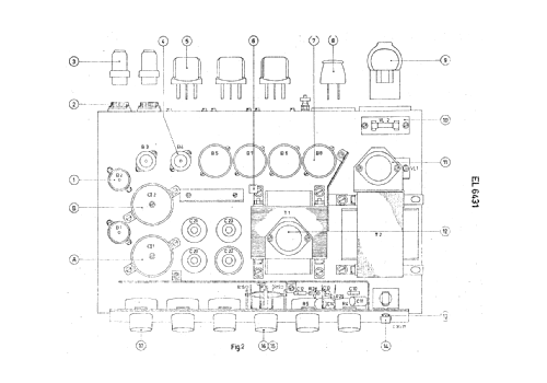 120W-Mischverstärker EL6431; Philips Radios - (ID = 88689) Ampl/Mixer