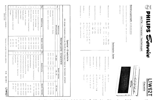 Fleurette L1W62T; Philips Radios - (ID = 64973) Radio