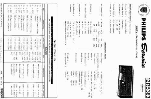 Gemma 12RB363; Philips Radios - (ID = 740881) Radio