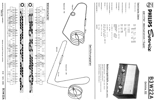 Gemma 322 B3W22A; Philips Radios - (ID = 2069950) Radio