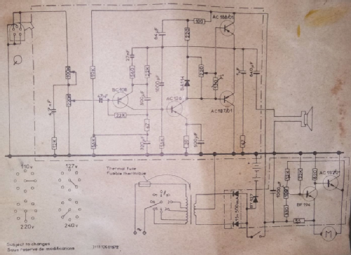Électrophone - Portable Turntable 22GF110 /01L /01S /01X; Philips France; (ID = 2487777) Sonido-V