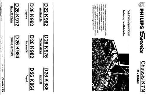Goya 66 / Goya S D26K962 Ch= K7N; Philips Radios - (ID = 249193) Television