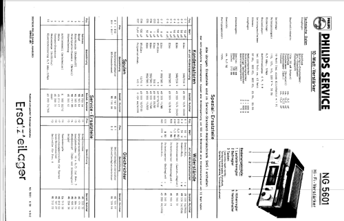 Hi-Fi-Verstärker-Baustein NG5601; Philips Radios - (ID = 221710) Ampl/Mixer