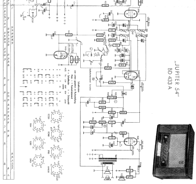 Jupiter 54 BD433A; Philips Radios - (ID = 187064) Radio