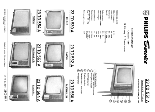 Krefeld L 23TD564A /00 /06 Ch= D5F; Philips Radios - (ID = 1871357) Television