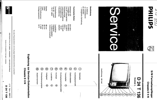 Krefeld L D24T136 D 24 T 136 Ch=D6N; Philips Radios - (ID = 243446) Television