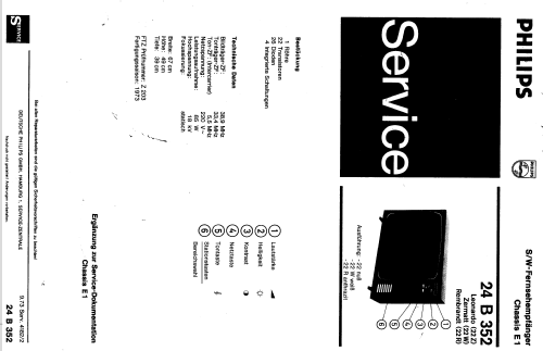 Leonardo 24B352/22Z Ch= E1; Philips Radios - (ID = 245663) Television