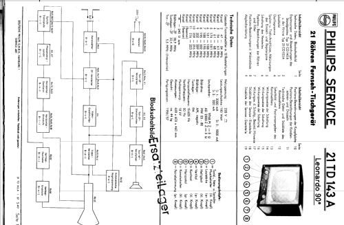 Leonardo 90° 21TD143A; Philips Radios - (ID = 226700) Television