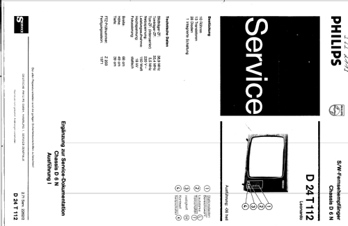 Leonardo D24T112 D 24 T 112 Ch=D6N; Philips Radios - (ID = 243498) Television