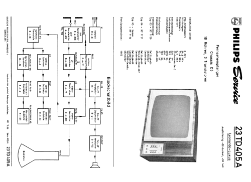 Leonardo Luxus 23TD405A /00 /06 Ch= D5; Philips Radios - (ID = 1872651) Télévision