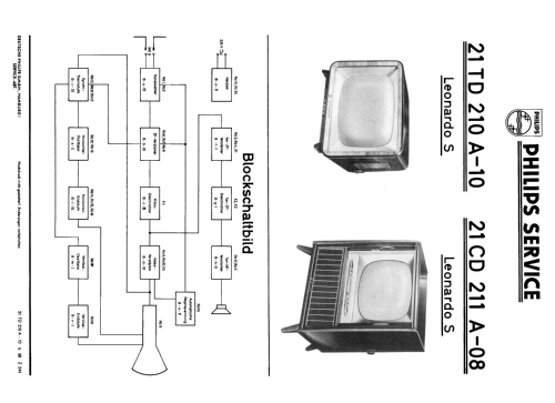 Leonardo S 21CD211A /08; Philips Radios - (ID = 1891259) Television