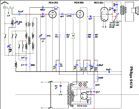 Mars 947A; Philips Radios - (ID = 31380) Radio