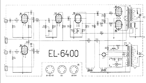 Mischpultverstärker EL6400; Philips Radios - (ID = 123331) Verst/Mix