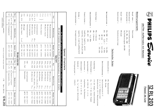 Passat de Luxe 12RL203; Philips Radios - (ID = 2001386) Radio