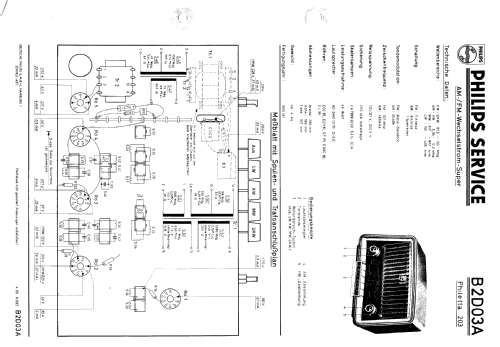 Philetta 203 B2D03A; Philips Radios - (ID = 269179) Radio