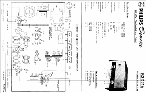 Philetta 321 de Luxe B3D21A; Philips Radios - (ID = 389410) Radio