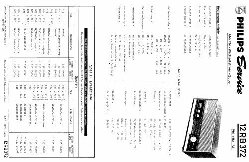 Philetta SL 12RB372; Philips Radios - (ID = 387709) Radio