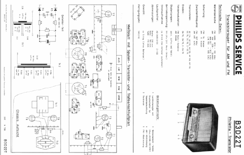 Philetta-Transistor B3D22T; Philips Radios - (ID = 199100) Radio