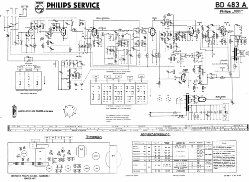 Philips 1001 BD483A; Philips Radios - (ID = 17468) Radio