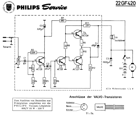 Philitina 22GF420; Philips Radios - (ID = 254385) Sonido-V