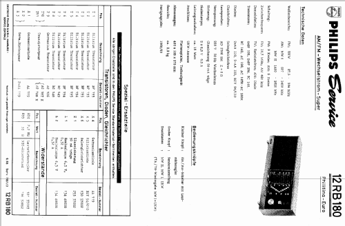 Philitina Euro 12RB180; Philips Radios - (ID = 404248) Radio