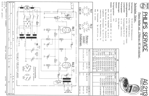 Phonokoffer III AG2113 Ch= AG2112; Philips Radios - (ID = 60072) R-Player
