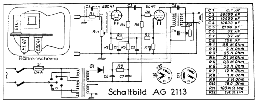 Phonokoffer III AG2113 Ch= AG2112; Philips Radios - (ID = 766090) R-Player