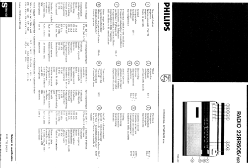 Radio Recorder RR55 22RR505 /19R; Philips; Eindhoven (ID = 500052) Radio