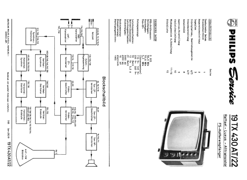 Raffael Luxus Alltransistor 19TX430AT /22; Philips Radios - (ID = 1889280) Televisore