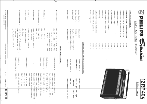 Rallye-Luxus 12RP404; Philips Radios - (ID = 157386) Radio