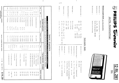 Rex 12RL281; Philips Radios - (ID = 278580) Radio