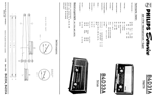 Sagitta 431 B4D31A; Philips Radios - (ID = 1854994) Radio