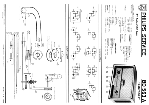 Saturn 563 BD563A; Philips Radios - (ID = 242156) Radio