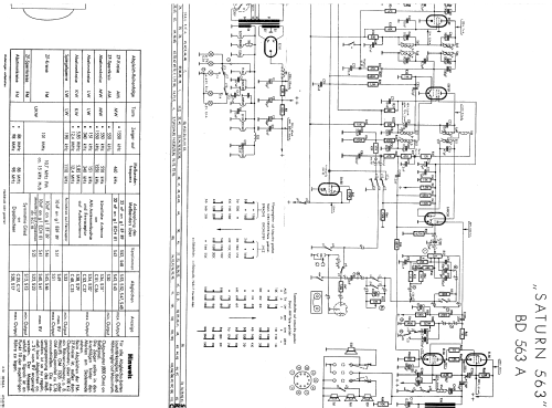 Saturn 563 BD563A; Philips Radios - (ID = 661764) Radio