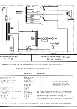 Service Meister HA 380 02; Philips Radios - (ID = 2983414) Equipment