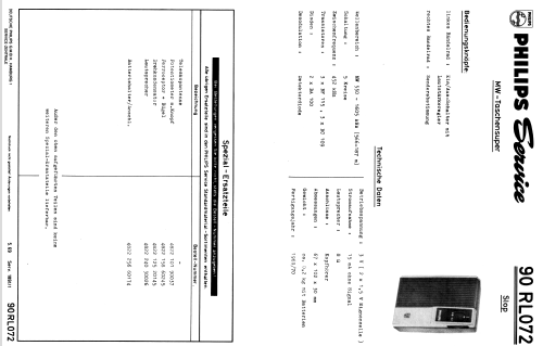 Slop 90RL072; Philips Radios - (ID = 1921016) Radio