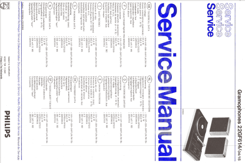 Stereo-Verstärkeranlage 614 22GF614 /04; Philips Radios - (ID = 1590763) Enrég.-R