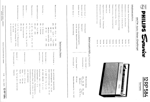 Tornado 12RP584; Philips Radios - (ID = 278618) Radio