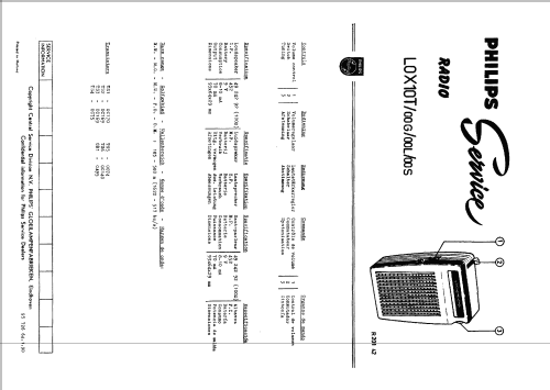 Transistor Six L0X10T /00S; Philips; Eindhoven (ID = 1436408) Radio