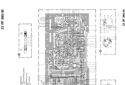 Transistor-Steuergerät AM/FM Stereo 22 RF 985/81; Philips Radios - (ID = 2010299) Radio