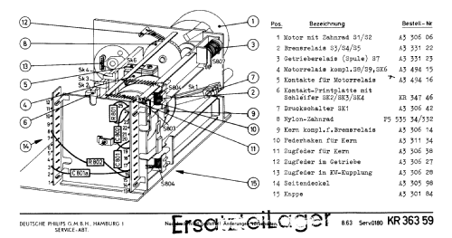 UHF-Motor-Abstimmeinheit KR 363 59; Philips Radios - (ID = 409959) Diversos