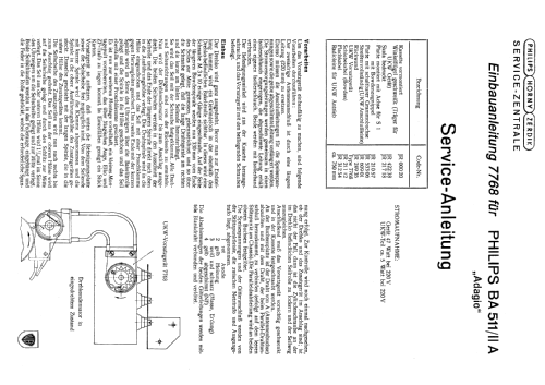 UKW-Einbaugerät 7768; Philips Radios - (ID = 769893) Converter