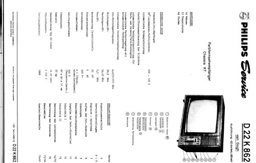 van Gogh D22K862 /02 /06 Ch= K7; Philips Radios - (ID = 249179) Television