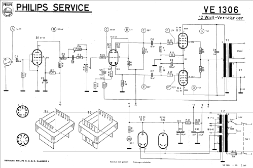 VE1306; Philips Radios - (ID = 727312) Ampl/Mixer
