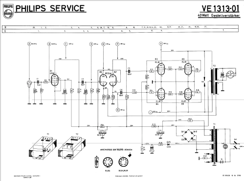 VE1313-01; Philips Radios - (ID = 322563) Ampl/Mixer