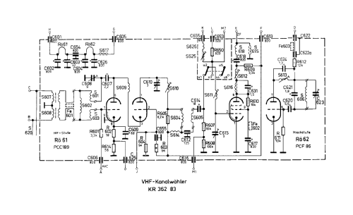 VHF Kanalwähler - VHF Channel Selector KR 362 83; Philips Radios - (ID = 2649177) mod-past25