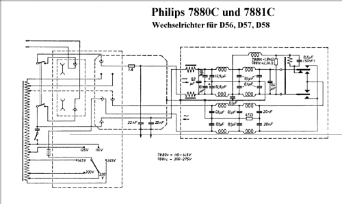 Wechselrichter / Zerhacker 7880 C; Philips Radios - (ID = 349899) A-courant