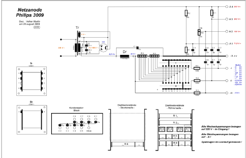 Wechselstrom-Netzanode 3009; Philips Radios - (ID = 764911) Aliment.