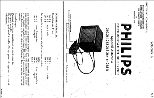 260B; Philips - Schweiz (ID = 1574439) Car Radio